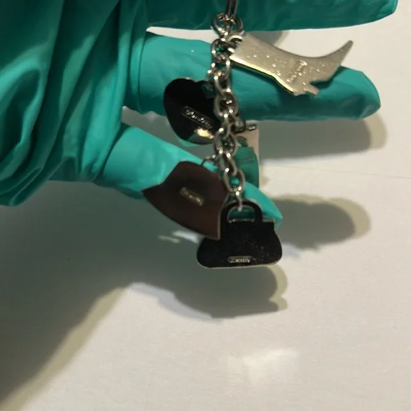 Coach Pink and Cream Key & Card Holder - Picture 5 of 7